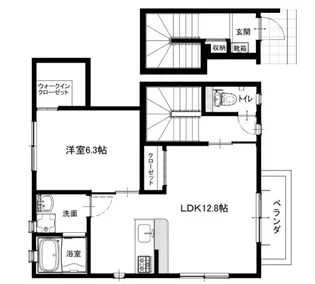 サニーコート新田2号地【2階】の間取り