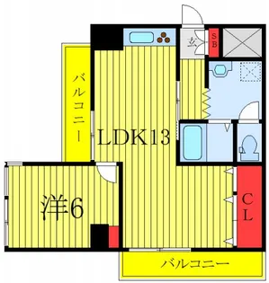 東京都板橋区若木3【マンション】の間取り
