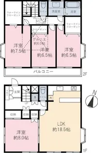 東京都葛飾区堀切1【一戸建】の間取り