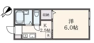ハイツ飯田【1階】の間取り