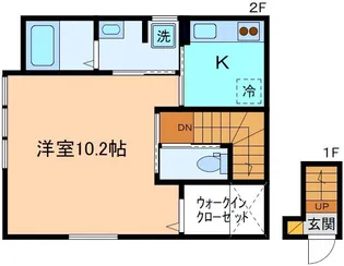 インテグラル・ノアール A棟【2階】の間取り