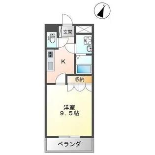 エスティール【2階】の間取り