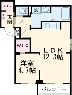 フォセット深沢【1階】の間取り