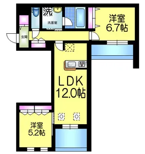 レガリア【4階】の間取り