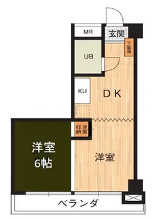 大阪府大阪市西区新町1【マンション】の間取り