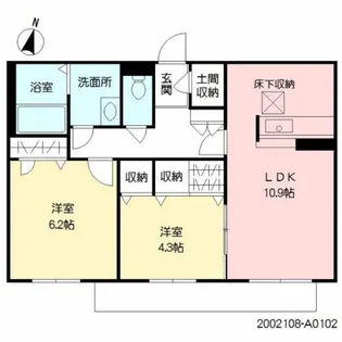 サモナーラ北門【1階】の間取り