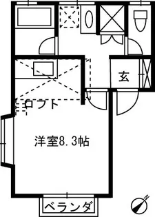 リバーサイドパレスNo.1【2階】の間取り