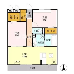 埼玉県富士見市針ケ谷2【アパート】の間取り