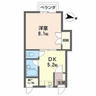 アルスU I・II・III【1階】の間取り