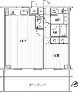 六本木デュープレックスエムズ【6階】の間取り