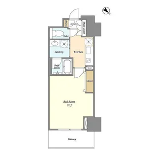 東京都新宿区西新宿3【マンション】の間取り