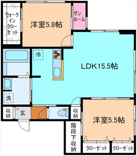 M&Y下冨居【1階】の間取り
