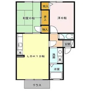 ウィルモア【2階】の間取り