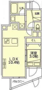 メホール シーティオ恵比寿【1階】の間取り