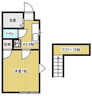 山形県山形市東原町3【アパート】の間取り