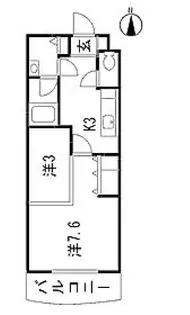 1Rの間取り画像