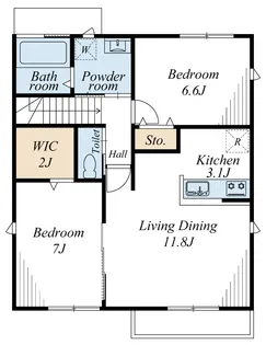 メディーナ【2階】の間取り