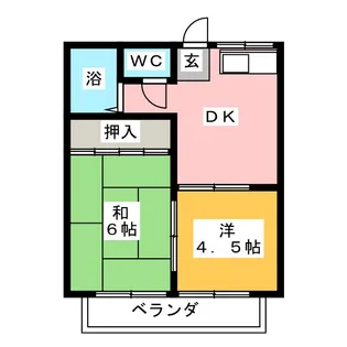 サンシティ青山【2階】の間取り