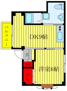 スティックビル【5階】の間取り