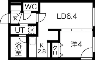 北海道札幌市白石区本郷通12丁目南【マンション】の間取り