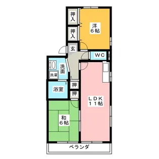 グランドール【1階】の間取り