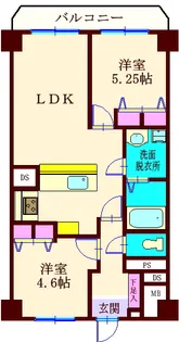 ライオンズマンション馬込【9階】の間取り