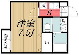 千葉県千葉市若葉区東寺山町【アパート】の間取り