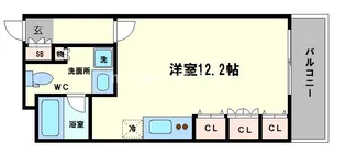 レジュールアッシュ福島【12階】の間取り
