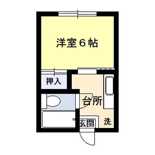 セントラルハイツ城南【1階】の間取り