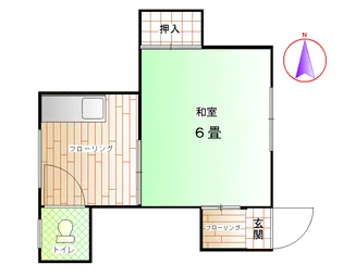 グレース翠C【1階】の間取り