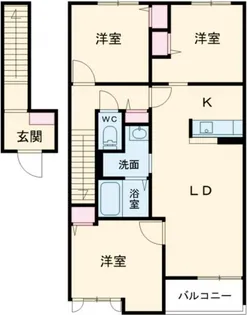 シャーメゾン・サウス加古川【2階】の間取り