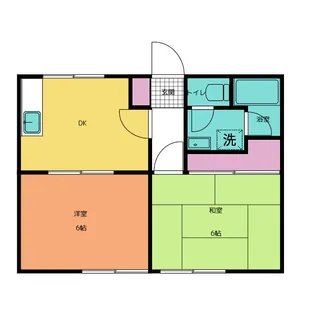 クリアスカイ湘南西富【1階】の間取り