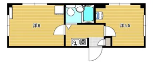 エクセレント岸部【1階】の間取り