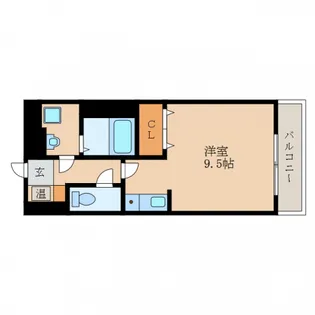 パリオ鹿深【1階】の間取り