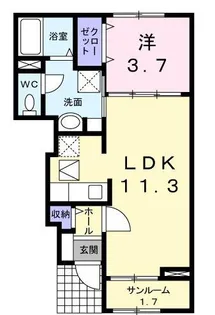 サン スツール【1階】の間取り