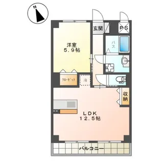 神奈川県中郡二宮町中里2【マンション】の間取り