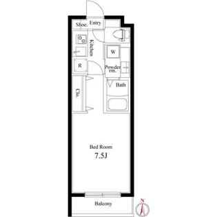 グレーシア草加【1階】の間取り