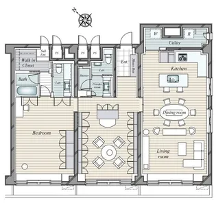 秀和北青山レジデンス【3階】の間取り
