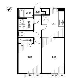 アムールライムII【2階】の間取り
