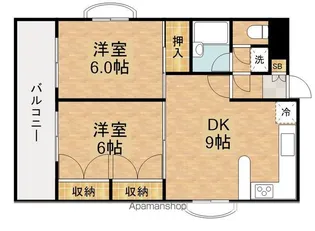 東京都武蔵野市御殿山2【マンション】の間取り