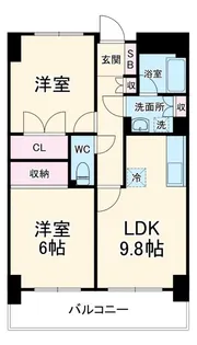 INSURANCE BLDG.XIX(19)【3階】の間取り