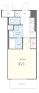 クレール南町【4階】の間取り