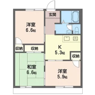 ルミエール古河【1階】の間取り