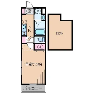 Bijoux大倉山【2階】の間取り