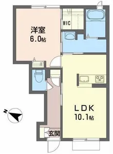 ミディ ソレイユ【1階】の間取り