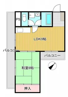 七福ビル 桶屋町【8階】の間取り