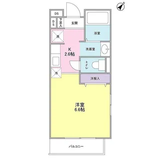 カーサ・フォンタナ【3階】の間取り