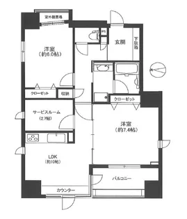 セザール御徒町【2階】の間取り