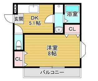 レジスコート今津中【2階】の間取り