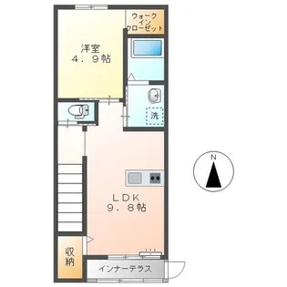 フローリッシュ【2階】の間取り